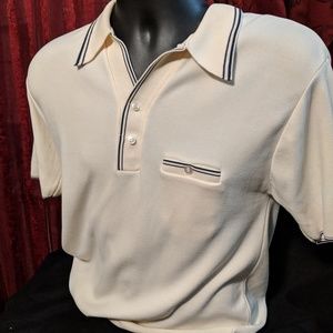 VTG 70s KINGSPORT Ban Lon Short Sleeve Shirt M